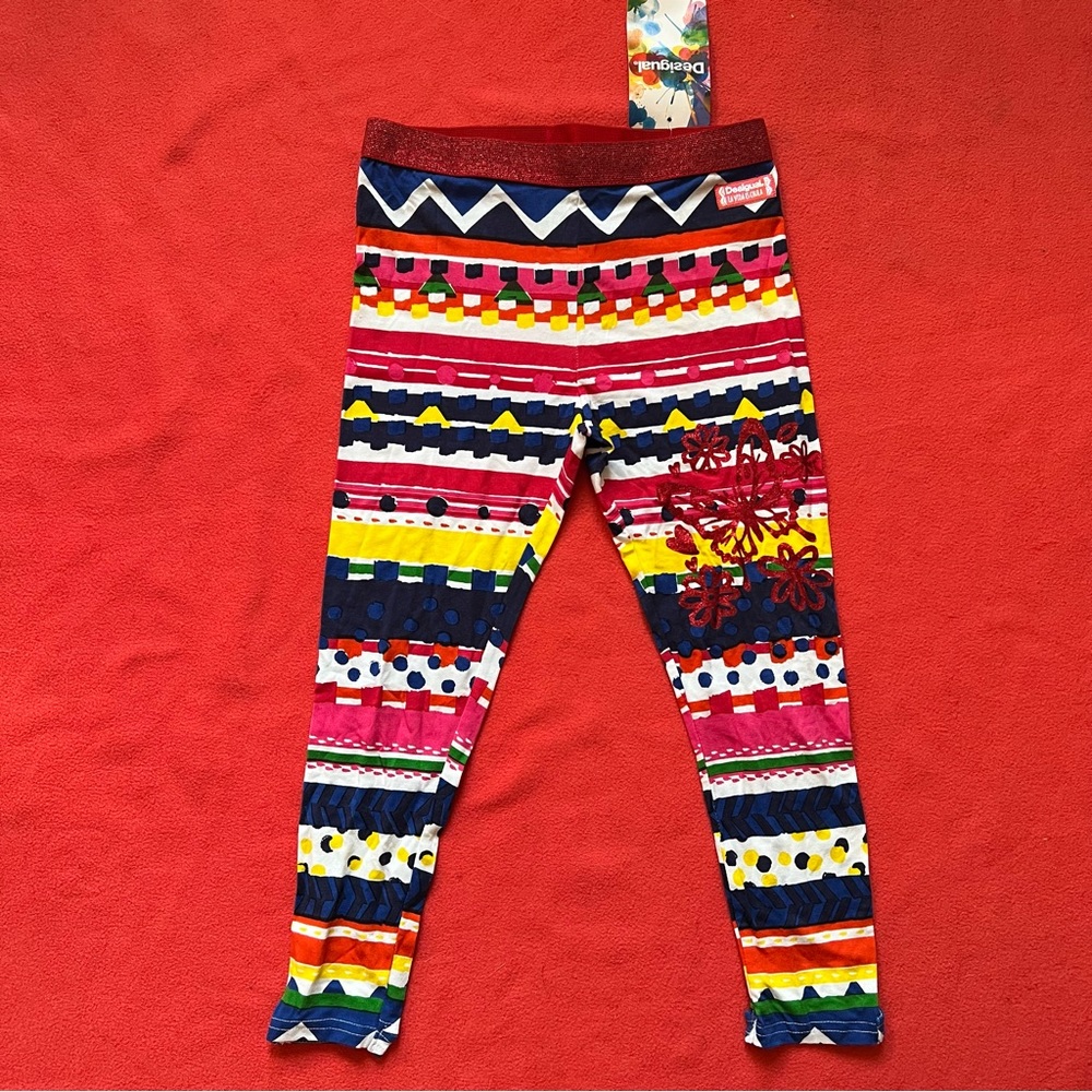 NWT Desigual cotton leggings girls M (110-128cm)